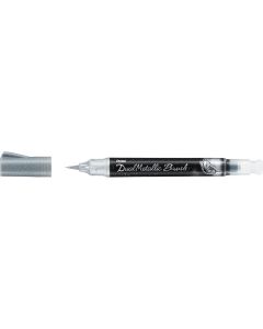 Pentel Dual Metallic Brush XGFH-DZ Zilver