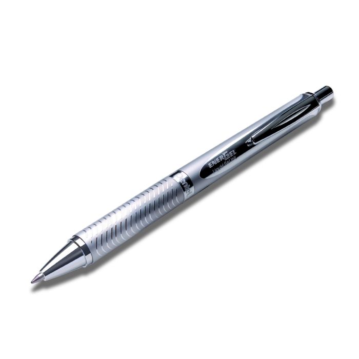 Retractable Gel Pen Pentel EnerGel Sterling - Smoke Grey Premium Rollerball Pen LR7 Refill Gel Pen