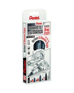 Pentel Manga Set Action MNG3PCS-AC