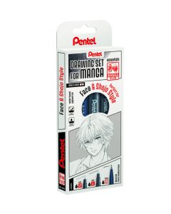 Pentel Manga Set Face MNG3PCS-FA