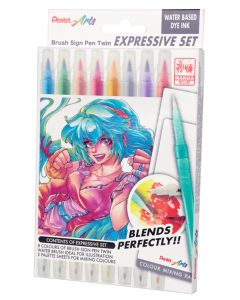 Pentel Manga Set SESW30C-8MG